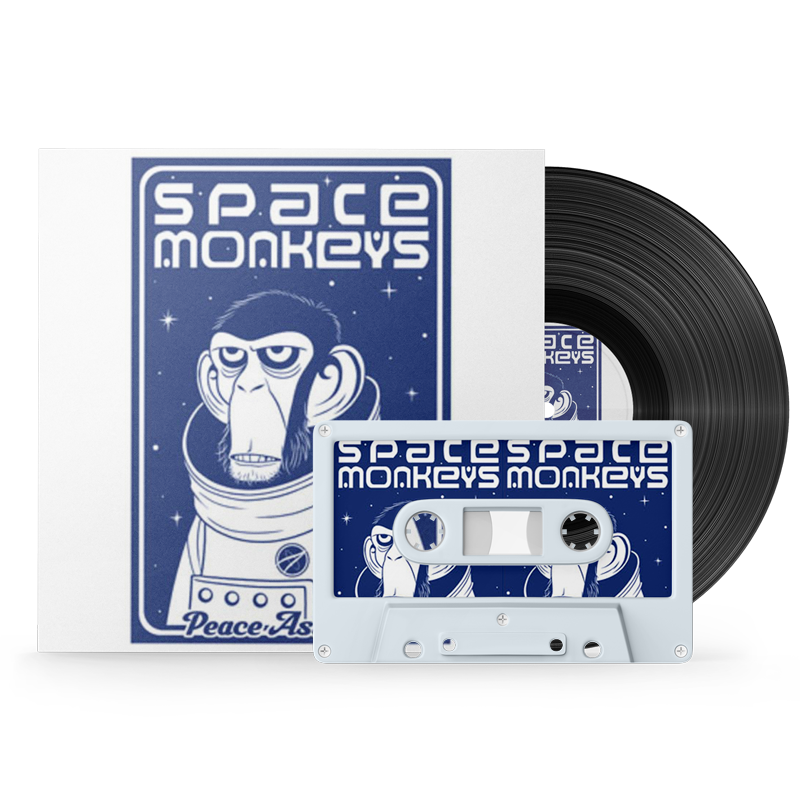 blue monkeys in space tarp Space Monkeys