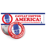 BVF For President Bumper Sticker & Pin Set