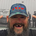 TESD STAR SPANGLED DENIM TRUCKER HAT