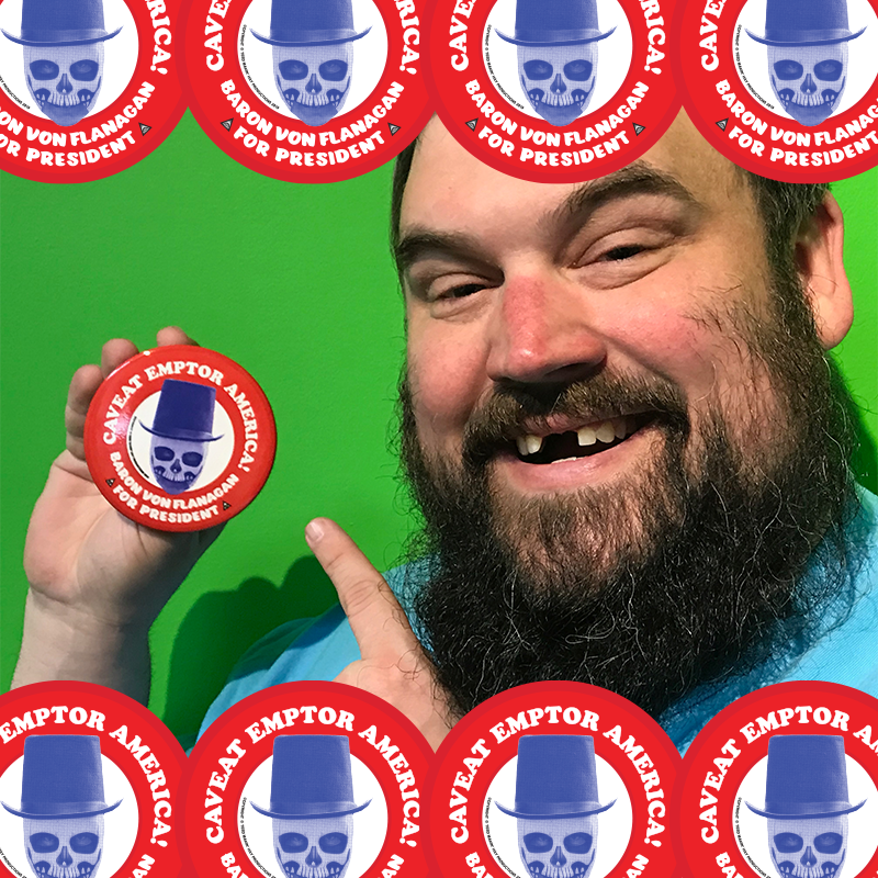 BVF For President Bumper Sticker & Pin Set