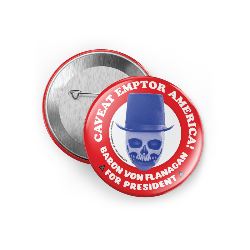 BVF For President Bumper Sticker & Pin Set Tell 'Em SteveDave